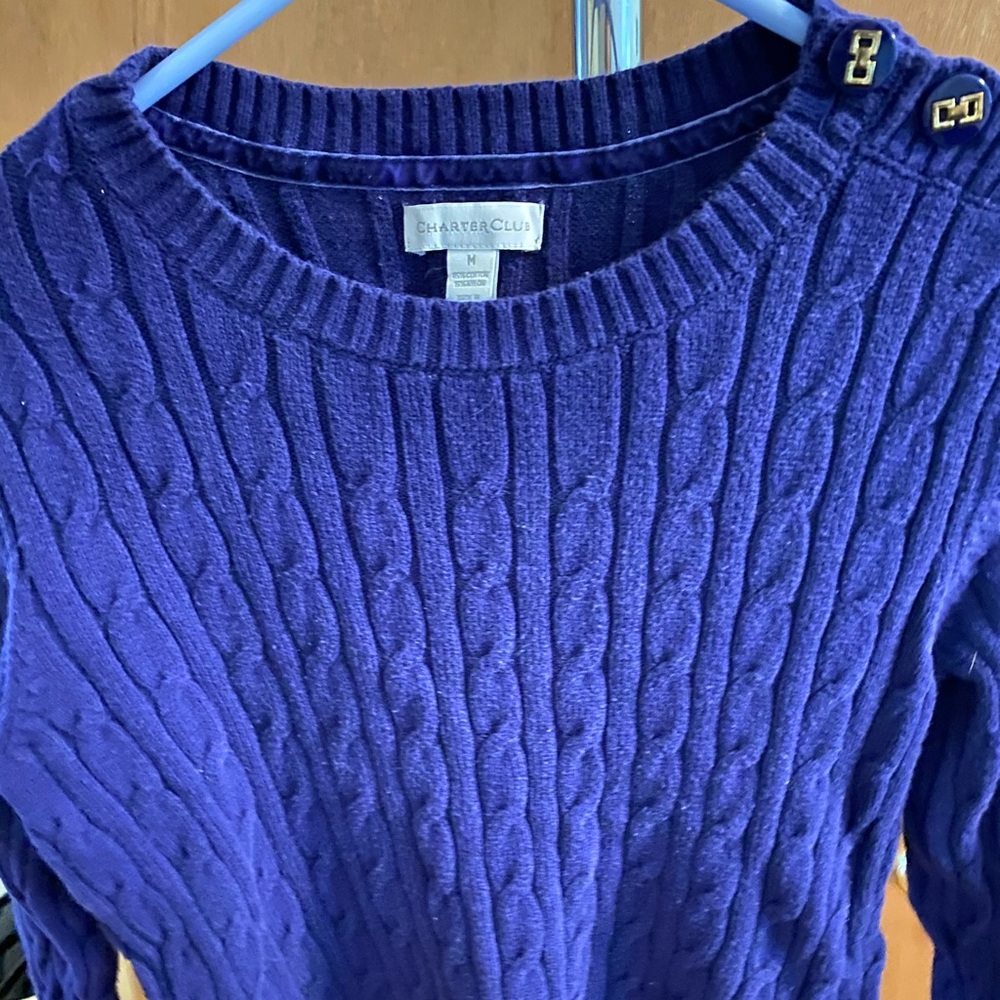 Cable sweater
